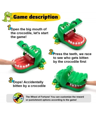 Upgraded Version Crocodile Teeth Game for Kids Party Dentist Biting Finger Games Funny Toys $24.53 Gags & Practical Joke Toys