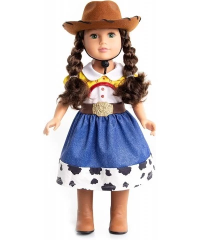 Cowgirl Doll Clothes with Hat (Doll Not Included) - Machine Washable Child Pretend Play and Party Doll Clothes with No Glitte...