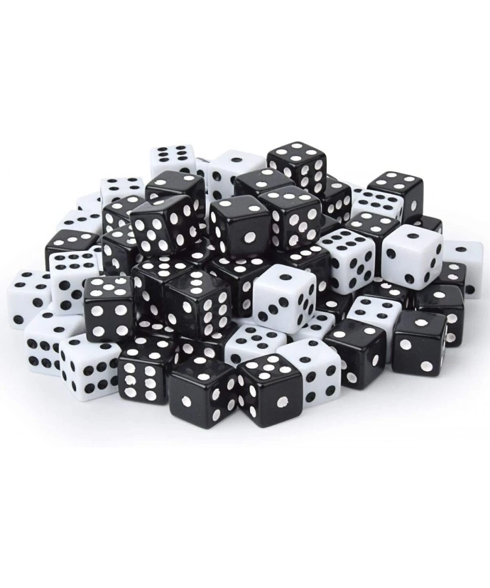 Standard Game Dice Acrylic Material 16mm (50Pack White + 50Pack Black) $26.46 Game Accessories