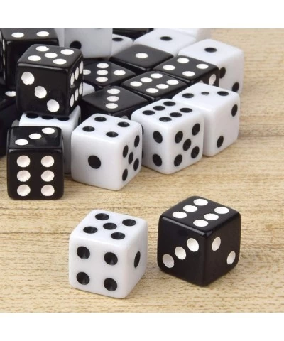 Standard Game Dice Acrylic Material 16mm (50Pack White + 50Pack Black) $26.46 Game Accessories