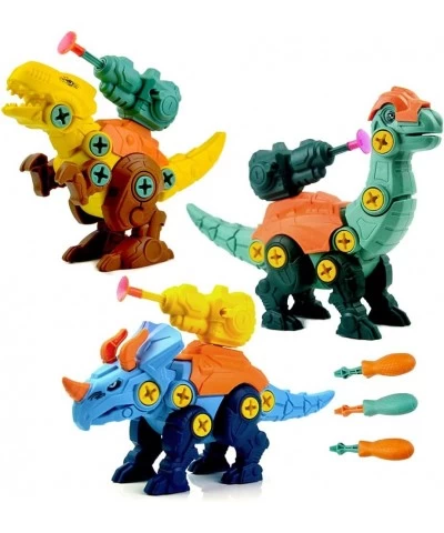 Take Apart Dinosaur Toys for Kids-Building Dinosaur Toys Set for 3 4 5 6 7 8 Year Old Soft Bullet Gun with Plastic Screwdrive...