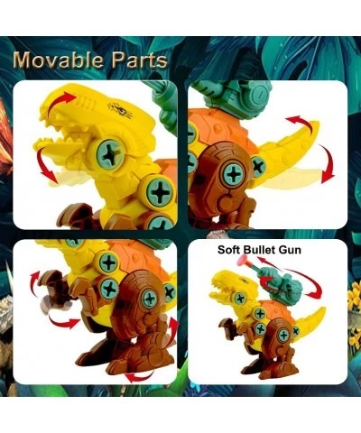 Take Apart Dinosaur Toys for Kids-Building Dinosaur Toys Set for 3 4 5 6 7 8 Year Old Soft Bullet Gun with Plastic Screwdrive...