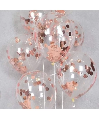 Rose Gold Balloons 140 Pack 12 Inch Gold and Pink Balloons and Pink Confetti Balloons Garland Arch Kit for Bridal Shower Baby...