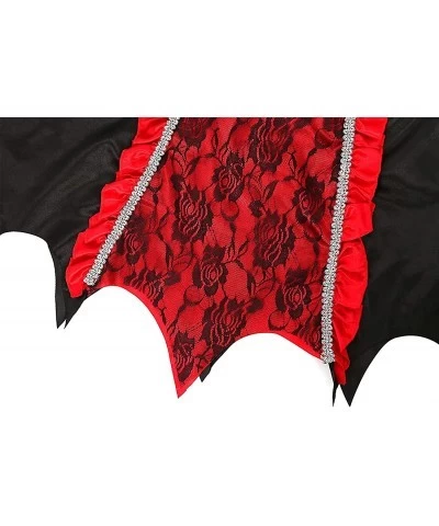 SKCAIHT?Vampire?Costume?for?Girls?Halloween?Gothic?Victorian?Vampire?Dress?Up?Party (6-8 Years Black/Red) $68.64 Kids' Costumes