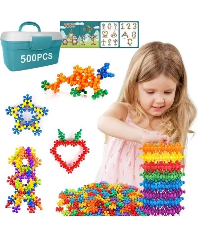 500 Pieces Building Blocks Toys Kids STEM Toys Educational Building Toys Interlocking Solid Plastic Creativity Toy Discs Sets...