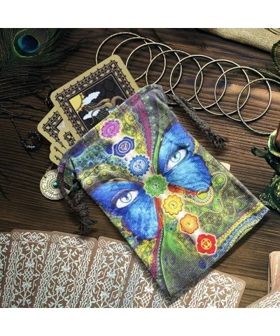 5 Pcs Tarot Card Bag Dice Drawstring Pouches Eye of Cute Tarot Card Holders for Tarot Cards Necklace $23.32 Fortune Telling Toys