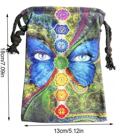 5 Pcs Tarot Card Bag Dice Drawstring Pouches Eye of Cute Tarot Card Holders for Tarot Cards Necklace $23.32 Fortune Telling Toys