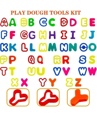 77 PCS Play Dough Tools Kit for Kids Modeling Compound Accessories Dough Cutter Air Dry Clay Dough Tools $27.36 Kids' Art Cla...