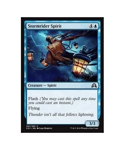 Stormrider Spirit (097/297) - Shadows Over Innistrad - Foil $11.86 Card Games