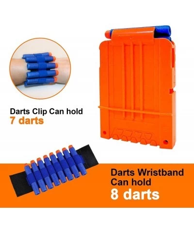 Kids Tactical Vest Kit for Nerf Guns with 50 Pcs Refill Darts Reload Clip Dart Pouch Tactical Mask Wrist Band and Protective ...