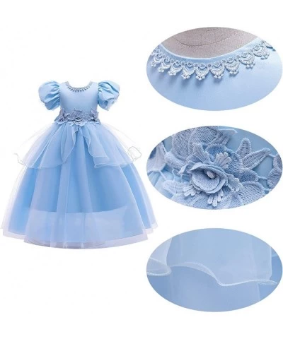 Girls Cinderella Princess Birthday Dress Halloween Costume Pageant Christmas Evening Party Dance Ball Gown $29.82 Kids' Costumes