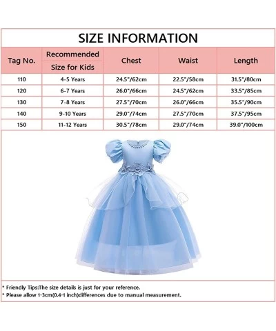 Girls Cinderella Princess Birthday Dress Halloween Costume Pageant Christmas Evening Party Dance Ball Gown $29.82 Kids' Costumes