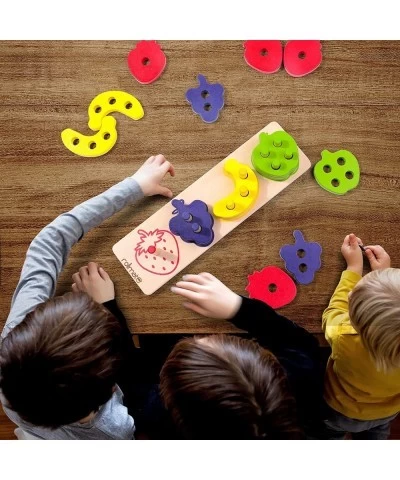 Color and Shape Sorting Toys Wooden Stacking Toys Montessori Toys for Toddlers Early Learning Educational Toys for 1-4 Year O...