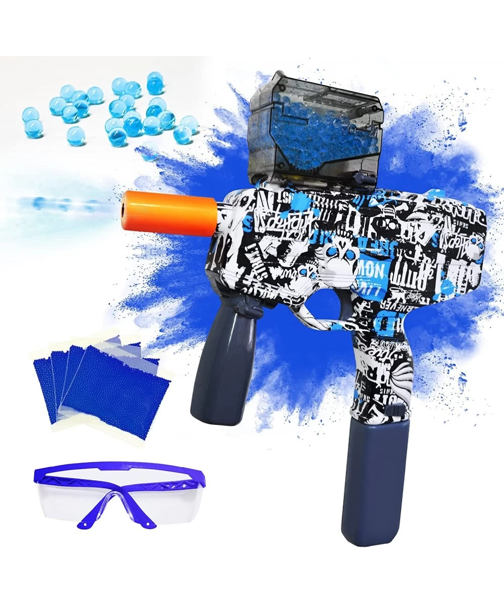 Splatter Ball Blaster Automatic Toy Gel Ball Blaster Electric MP9 with 20000 Gel Beads and Goggles for Battle Game Outdoor Ba...