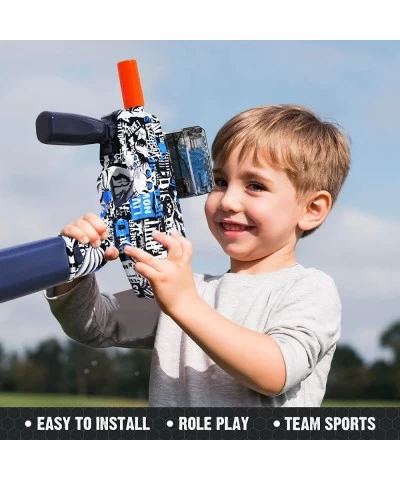 Splatter Ball Blaster Automatic Toy Gel Ball Blaster Electric MP9 with 20000 Gel Beads and Goggles for Battle Game Outdoor Ba...