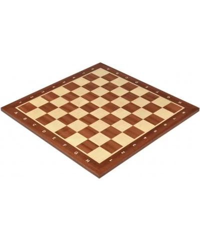 Handmade Wooden 18.9 Inch Mahogany & Sycamore European Professional Tournament Chess Board $80.32 Board Games