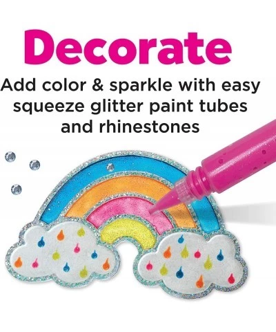 Easy Sparkle Window Art - Paint Your Own Sun Catchers (Rainbow and Butterfly) Multi $22.30 Craft Kits