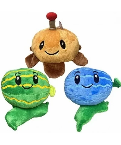 3 PCS PVZ Plant Plush Sets Toys Potato Green Watermelon Ice Watermelon Plush Figure Doll Great Gift for Christmas $33.62 Plus...