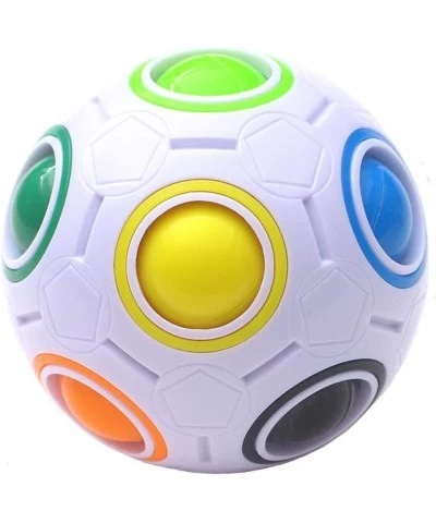 Magic Rainbow Ball Puzzle Cube Fidget Stress Relief Ball Brain Teasers Games Toys for Kids Adults (12 Holes) $15.05 Fidget Toys