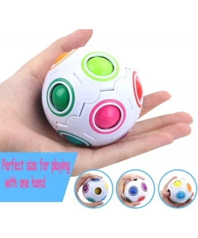 Magic Rainbow Ball Puzzle Cube Fidget Stress Relief Ball Brain Teasers Games Toys for Kids Adults (12 Holes) $15.05 Fidget Toys