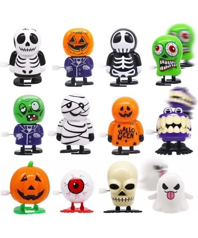 12 pcs Halloween Wind Up Toy Jumping and Walking Clockwork Toys for Kids Halloween Party Favors Treat Bag Stuffers Goody Bag ...