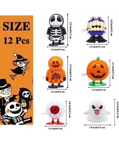 12 pcs Halloween Wind Up Toy Jumping and Walking Clockwork Toys for Kids Halloween Party Favors Treat Bag Stuffers Goody Bag ...