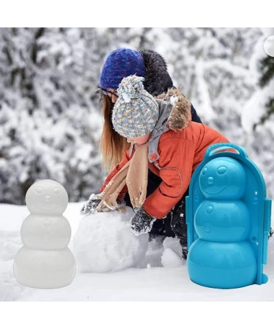 Snowman Snow Mold and Sand Mold Outdoor Activities Lovely 3D Snowman Shape Snow and Sand Playing Mold Tool Fun Snowball Maker...