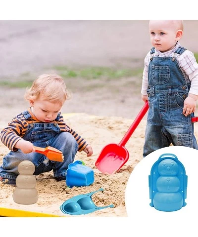 Snowman Snow Mold and Sand Mold Outdoor Activities Lovely 3D Snowman Shape Snow and Sand Playing Mold Tool Fun Snowball Maker...