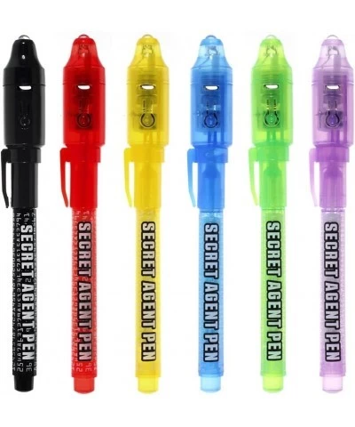 Invisible Ink Pen Upgraded Spy Pen Invisible Ink Pen with UV Light Magic Marker for Secret Message and Kids Halloween Goodies...