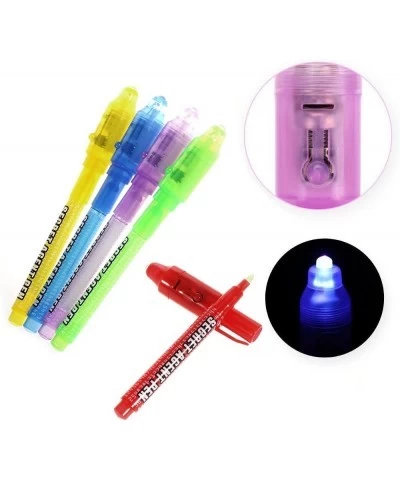 Invisible Ink Pen Upgraded Spy Pen Invisible Ink Pen with UV Light Magic Marker for Secret Message and Kids Halloween Goodies...