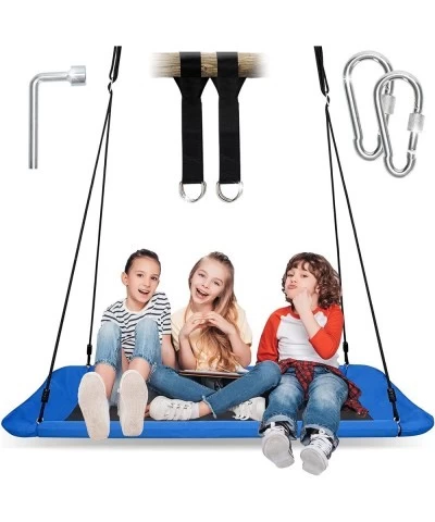 700lb Giant Platform Swing for Kids Adults with 2 Hanging Straps Flying Saucer Tree Swing Set for Backyard Outdoor Indoor Dur...