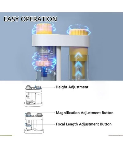 Microscope for Kids LED Beginner Microscope Science Kit Kids Toys Microscope 80x-160x with Slides. Pocket Microscope Kit for ...