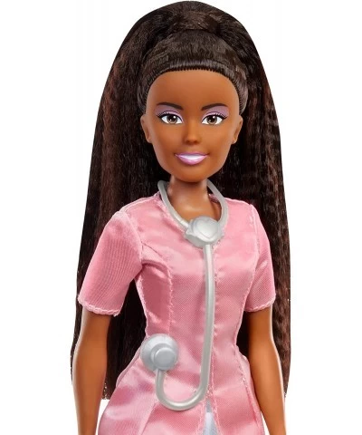 MGA's Dream Ella I AM A Doctor Yasmin Fashion Doll Includes Scrubs Uniform Stethoscope Accessory Dark Brown Hair Career Play ...