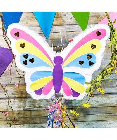 Small Pull String Butterfly Pinata Fairy Party Decorations (16.5 x 13.0 x 3.0 In) $44.98 Piñatas