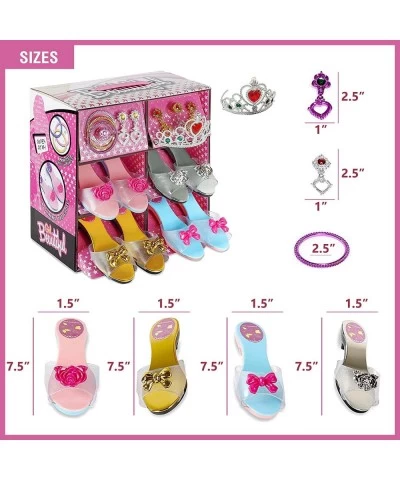 Princess Dress Up Pretend Play Shoes set Jewelry Boutique Fashion Princess Toys Accessories for Little Girls Dress Up Costume...