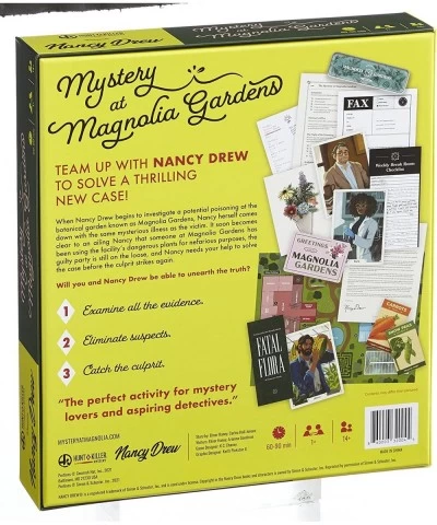 Nancy Drew - Mystery at Magnolia Gardens Immersive Murder Mystery Game Examine Evidence Eliminate Suspects Catch The Culprit ...