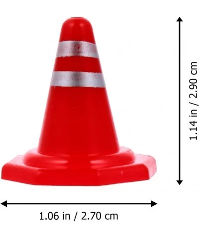 10Pcs Mini Plastic Road Cones Traffic Street Signs Playset Toy Traffic Signal Traffic Barriers Early Education Toy for Toddle...