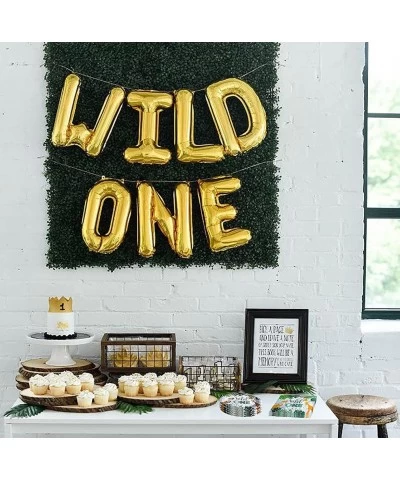 Wild One Birthday Party Supplies 20 Plates and 20 Napkin Jungle Wild One Theme Birthday Party Decoration for Boy Kids White $...