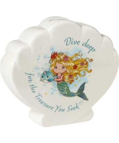 Mermaid Shell Piggy Bank Multi $39.15 Kids' Money Banks