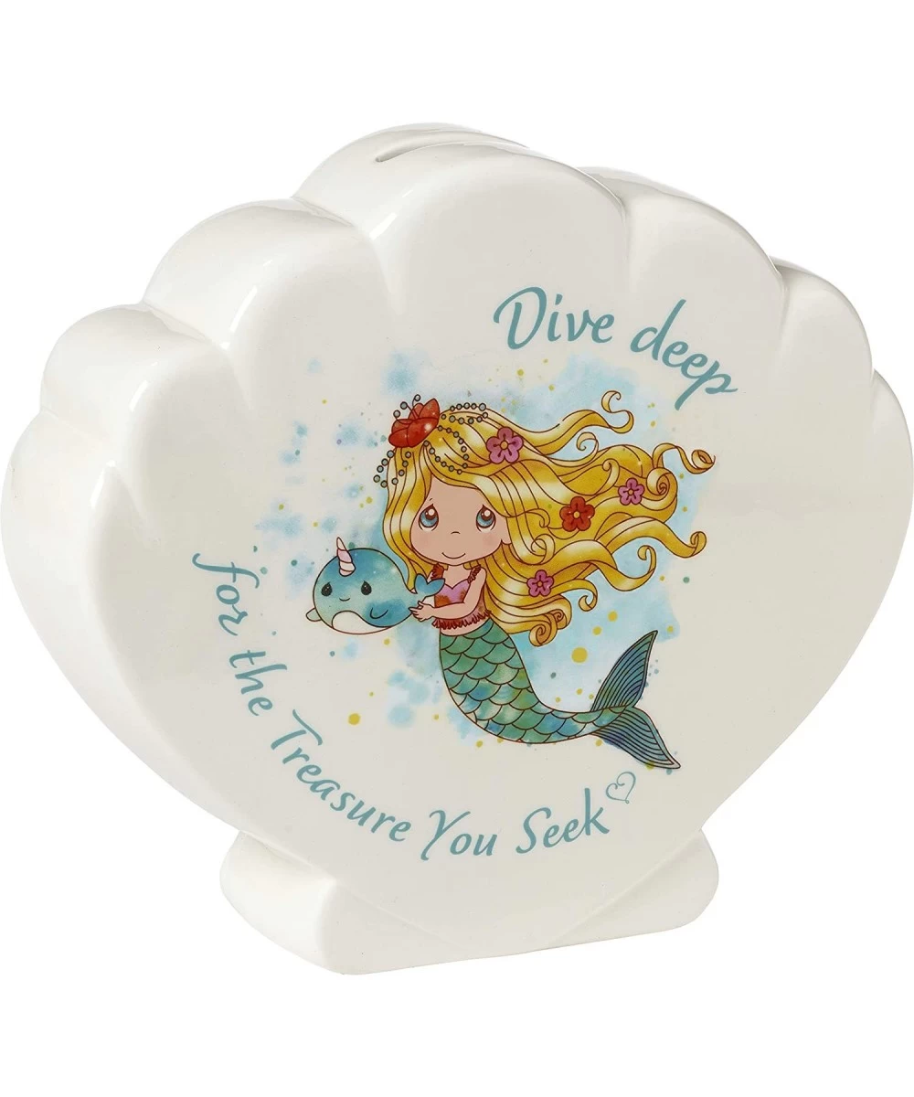 Mermaid Shell Piggy Bank Multi $39.15 Kids' Money Banks