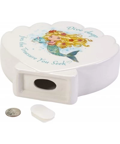 Mermaid Shell Piggy Bank Multi $39.15 Kids' Money Banks