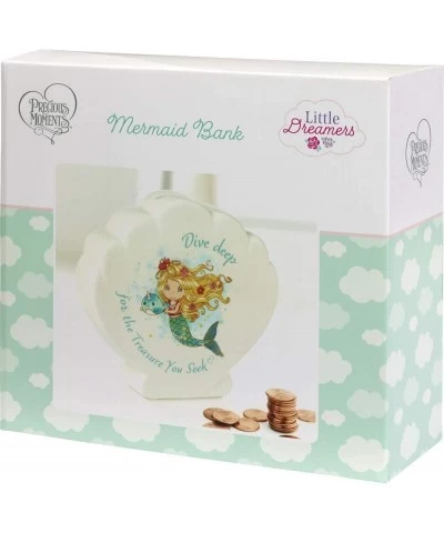 Mermaid Shell Piggy Bank Multi $39.15 Kids' Money Banks