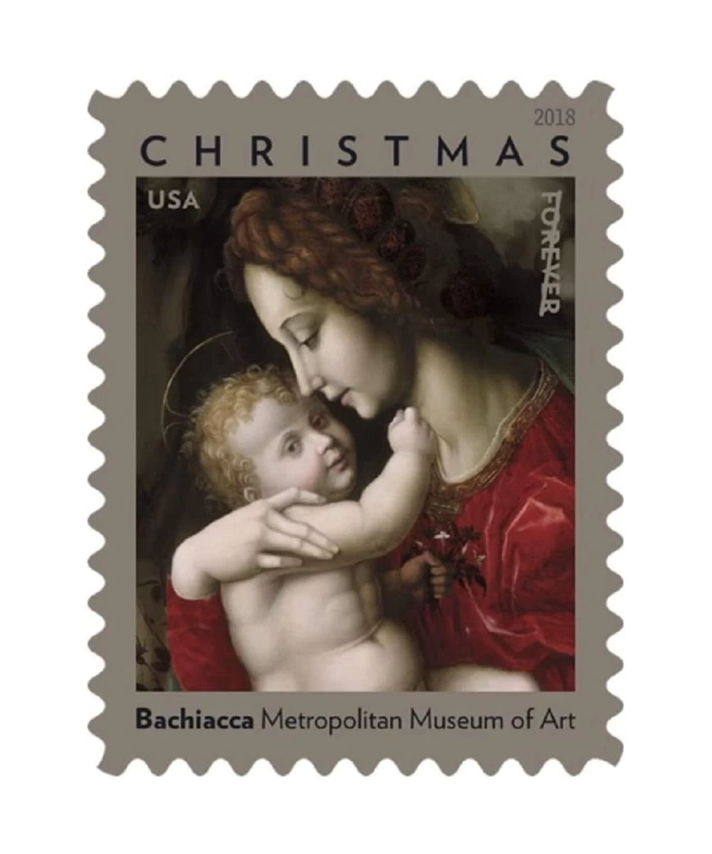 2018 Madonna and Child by Bachiacca Forever Postage Stamps (Booklet of 20) $45.48 Collectibles Display & Storage