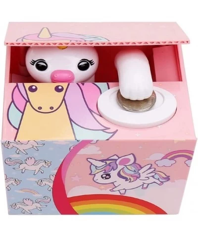 Unicorn Piggy Bank for Girls Automatic Kids Stealing Money Bank with Music Coin Money Bank Birthday Christmas Cute Elephant G...