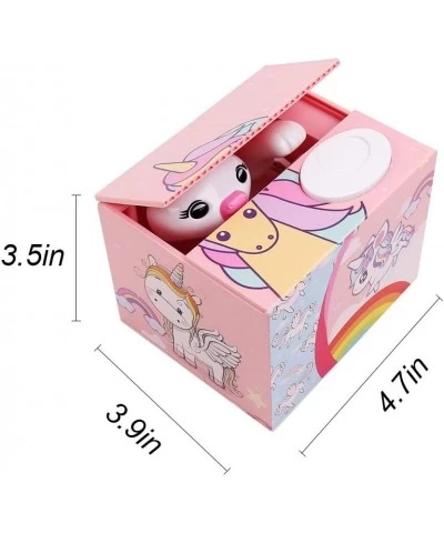 Unicorn Piggy Bank for Girls Automatic Kids Stealing Money Bank with Music Coin Money Bank Birthday Christmas Cute Elephant G...