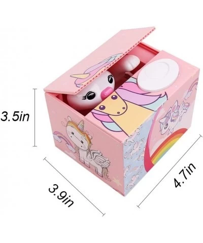 Unicorn Piggy Bank for Girls Automatic Kids Stealing Money Bank with Music Coin Money Bank Birthday Christmas Cute Elephant G...