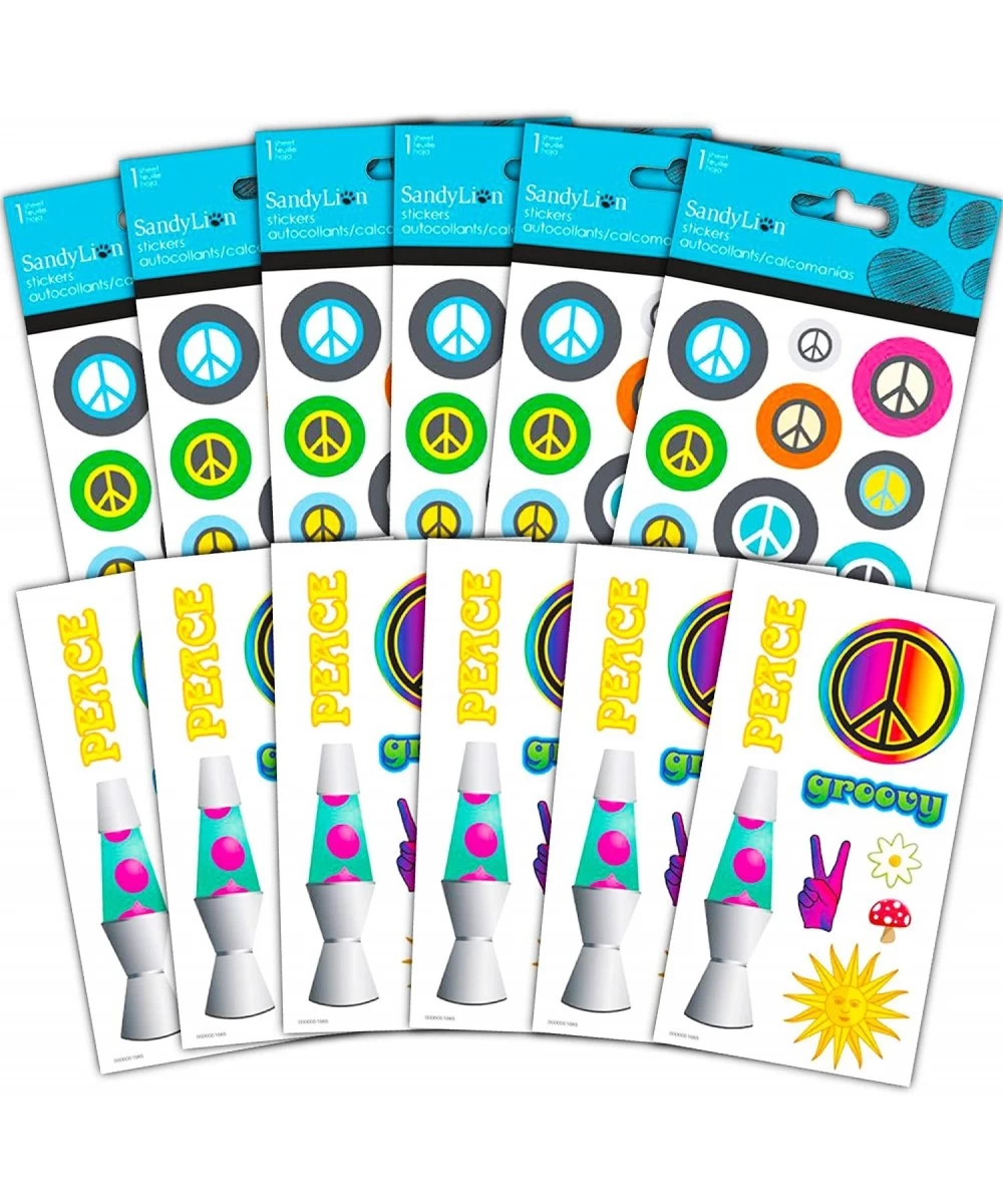 Party Favors Set (12 Sheets Over 130 Love and Peace Sign Stickers) $13.60 Kids' Stickers