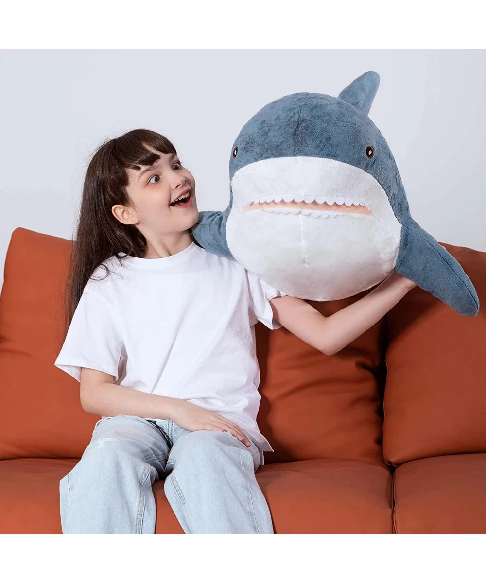 Giant Shark Stuffed Animal Shark Plush Toys Soft Plush Shark Hugging Pillow for Kids 40 inch $58.86 Kids' Plush Toy Pillows