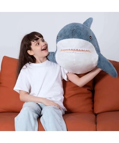 Giant Shark Stuffed Animal Shark Plush Toys Soft Plush Shark Hugging Pillow for Kids 40 inch $58.86 Kids' Plush Toy Pillows