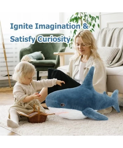 Giant Shark Stuffed Animal Shark Plush Toys Soft Plush Shark Hugging Pillow for Kids 40 inch $58.86 Kids' Plush Toy Pillows